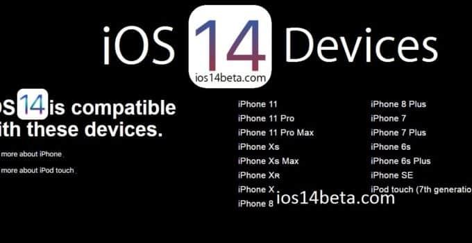 iOS 14 Supported Devices