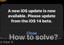 A new iOS update is now available. Please update from the iOS 14 beta. How to Solve