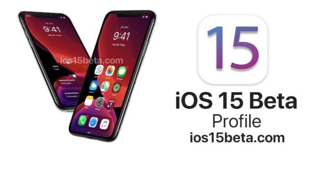 iOS 15 beta profile download link